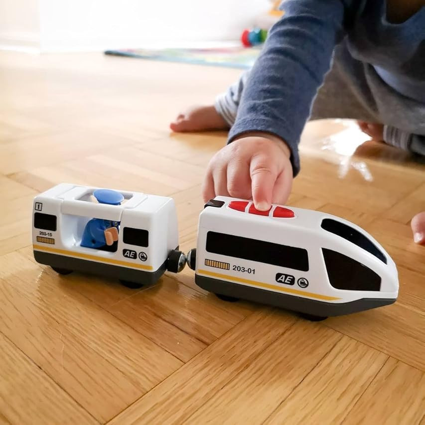 Tiny Land Battery Operated Action Locomotive Train (Magnetic Connection)- Powerful Engine Bullet Tra | Amazon (US)