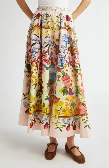 FARM Rio Garden Terrace Cotton Maxi Skirt | Nordstrom | Nordstrom