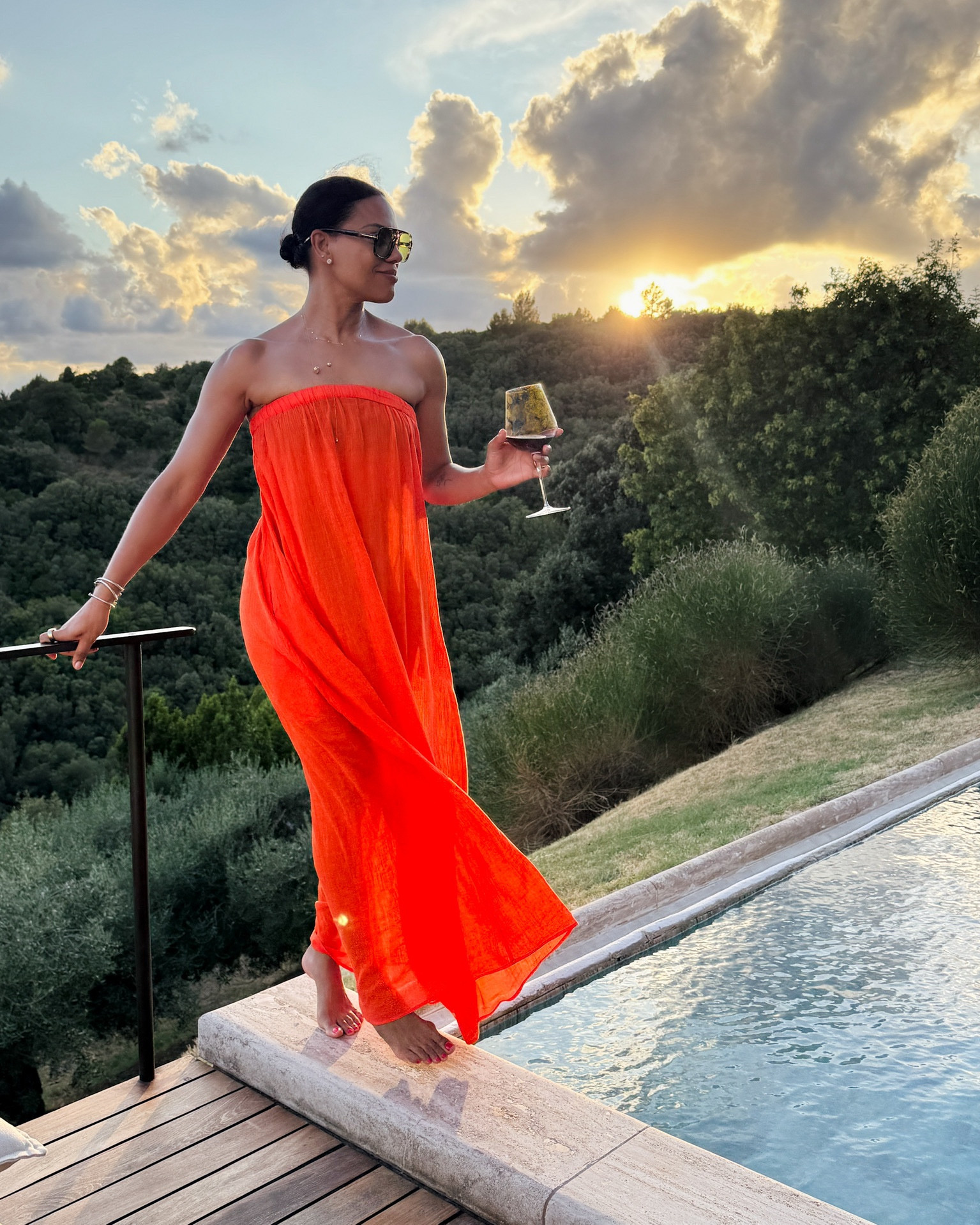 There's nothing dreamier than a glass of wine during a Tuscan sunset! 

#LTKFindsUnder100 #LTKMidsize #LTKTravel