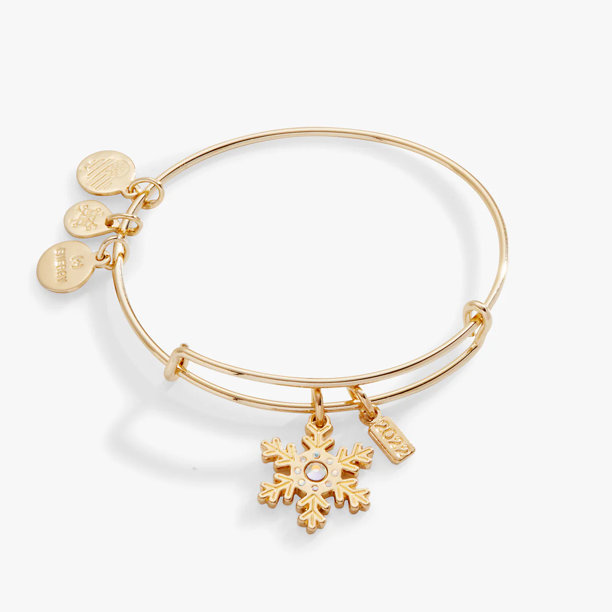 2022 Crystal Snowflake Charm Bangle | Alex and Ani