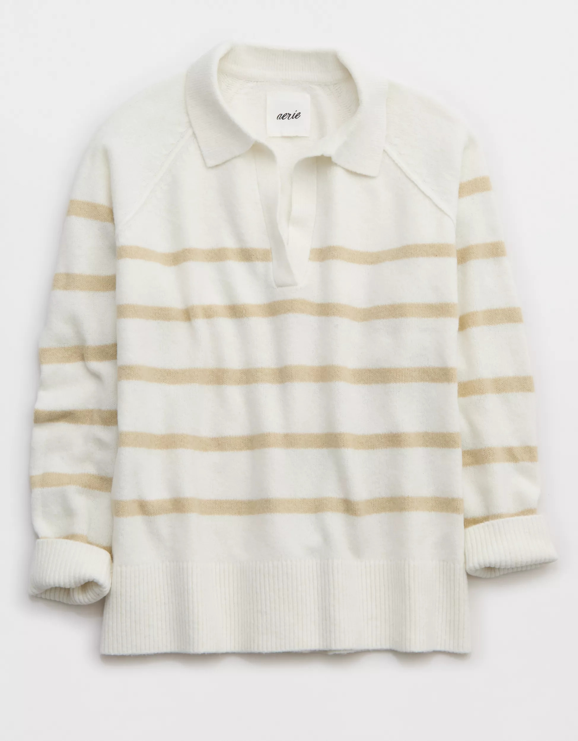 Aerie Unreal Polo Sweater | Aerie