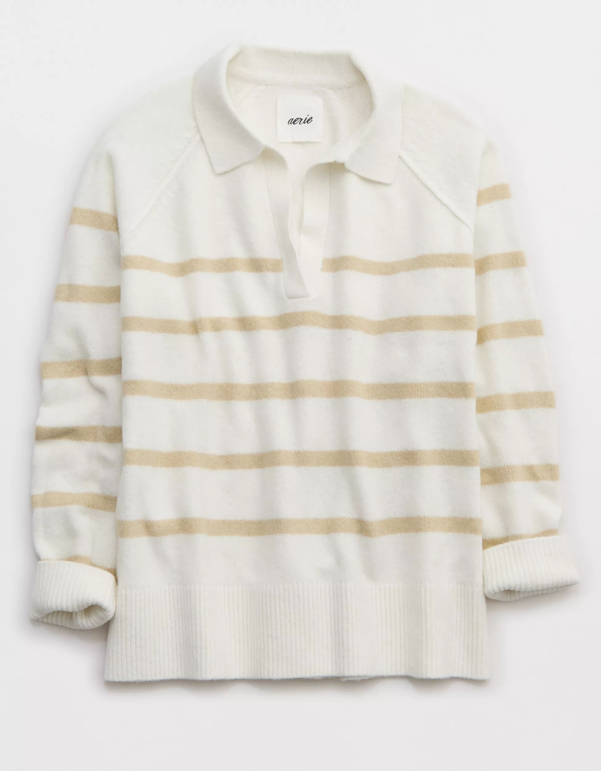 Aerie Unreal Polo Sweater | Aerie