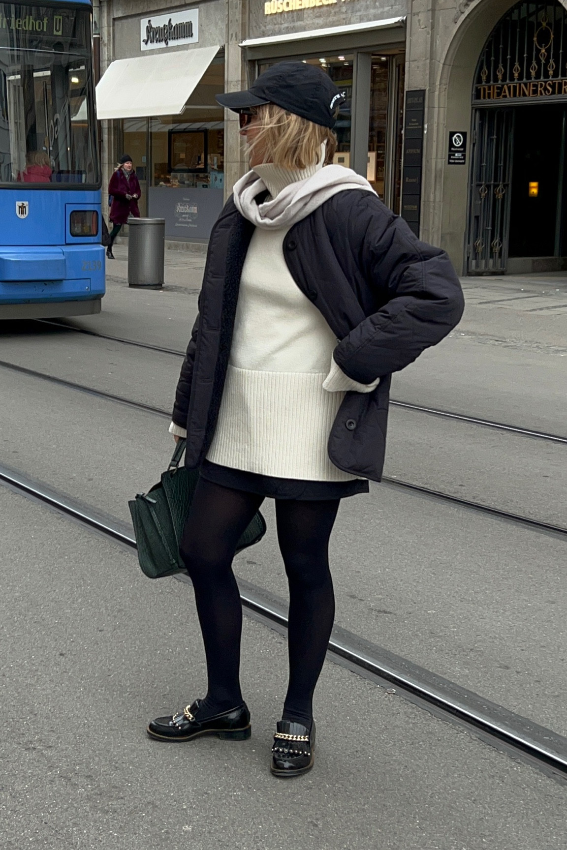 Daily outfits, timeless putfits, turtleneck sweater, cap style, jil sander bag, aviator sunglasses 

#LTKFind #LTKeurope #LTKunder50