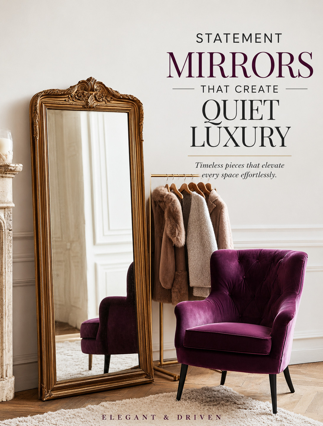 When it comes to mirrors… don’t be shy.

Go bold.

One of the biggest mistakes people make when decorating a home is choosing mirrors that are too small, too flat, or treated like an afterthought. But designers know something different:

A true statement mirror is not just functional.
It becomes part of the architecture of the room.

The right oversized mirror can instantly make a space feel brighter, grander, warmer, and far more luxurious. It reflects natural light, opens up the room visually, and creates that layered feeling elegant interiors are known for.

But beyond beauty, mirrors also shift energy.

According to feng shui, mirrors can help expand light, movement, and abundance when placed intentionally. Reflecting a beautiful dining area, natural light, greenery, or a warm styled corner can make a home feel more open, alive, and welcoming.

And this is where statement mirrors become so powerful.

A statement mirror is never just “a mirror.”

It’s the oversized gold frame that catches attention the second someone walks into the room.
The antique detailing that feels collected over time.
The dramatic arch.
The warm brass finish.
The bold dark wood frame.
The sculptural shape that makes people pause for a second just to admire it.

That is quiet luxury.

Not loud decorating.
Not clutter.
Just one beautiful piece with presence.

And honestly, few decor pieces transform a room faster than a statement mirror placed correctly.

Whether it’s for a dressing room, entryway, dining room, bedroom, or living space… the mirror often becomes the detail that quietly anchors the entire room.

Explore our collection or statement mirrors: oversized gold mirrors, antique-inspired frames, and timeless luxury designs ready to shop.

Live with elegance. Lead with drive. 

 #LTKHome