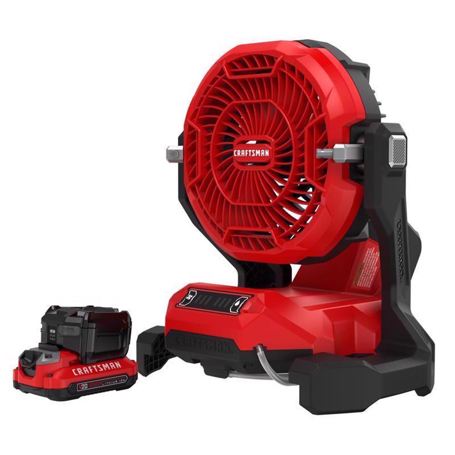 CRAFTSMAN V20 15 in. H X 8 in. D 3 speed Misting Fan | Ace Hardware