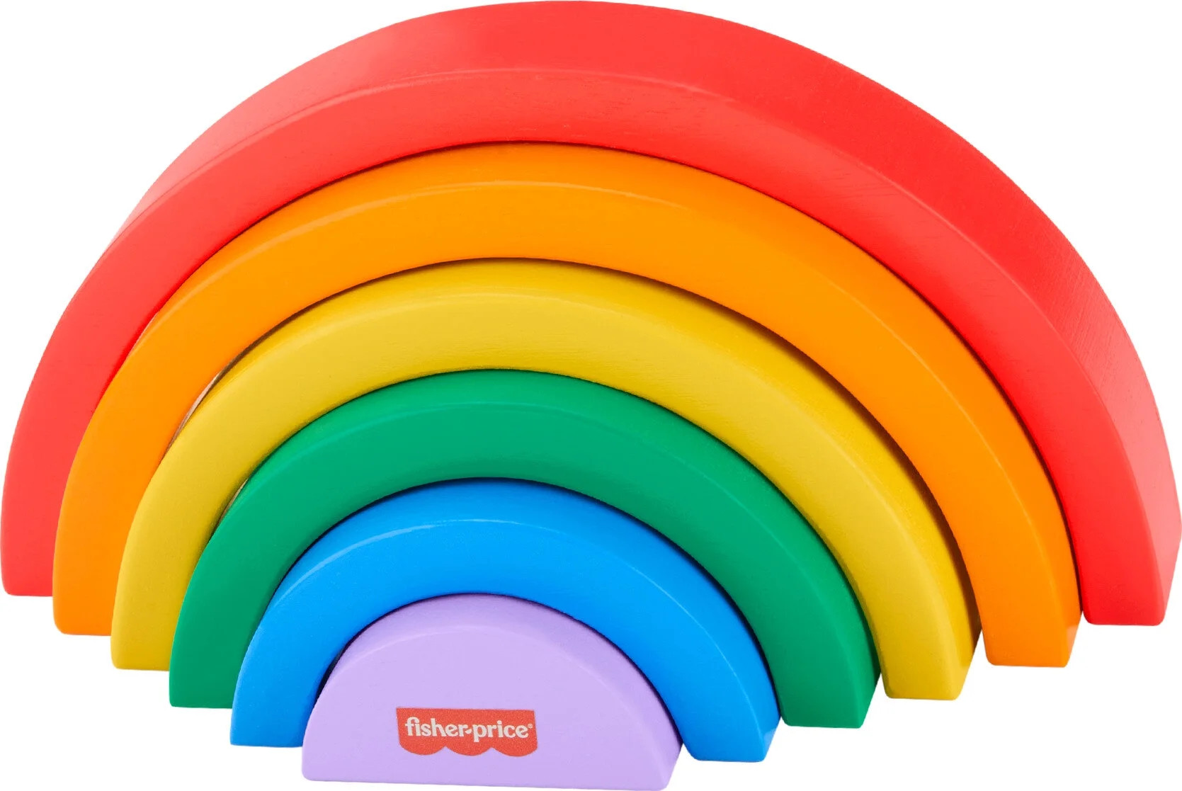 Fisher-Price Wooden Stacking and Nesting Rainbow Building Toy for Toddlers, 6 Wood Pieces, 18 mon... | Walmart (US)