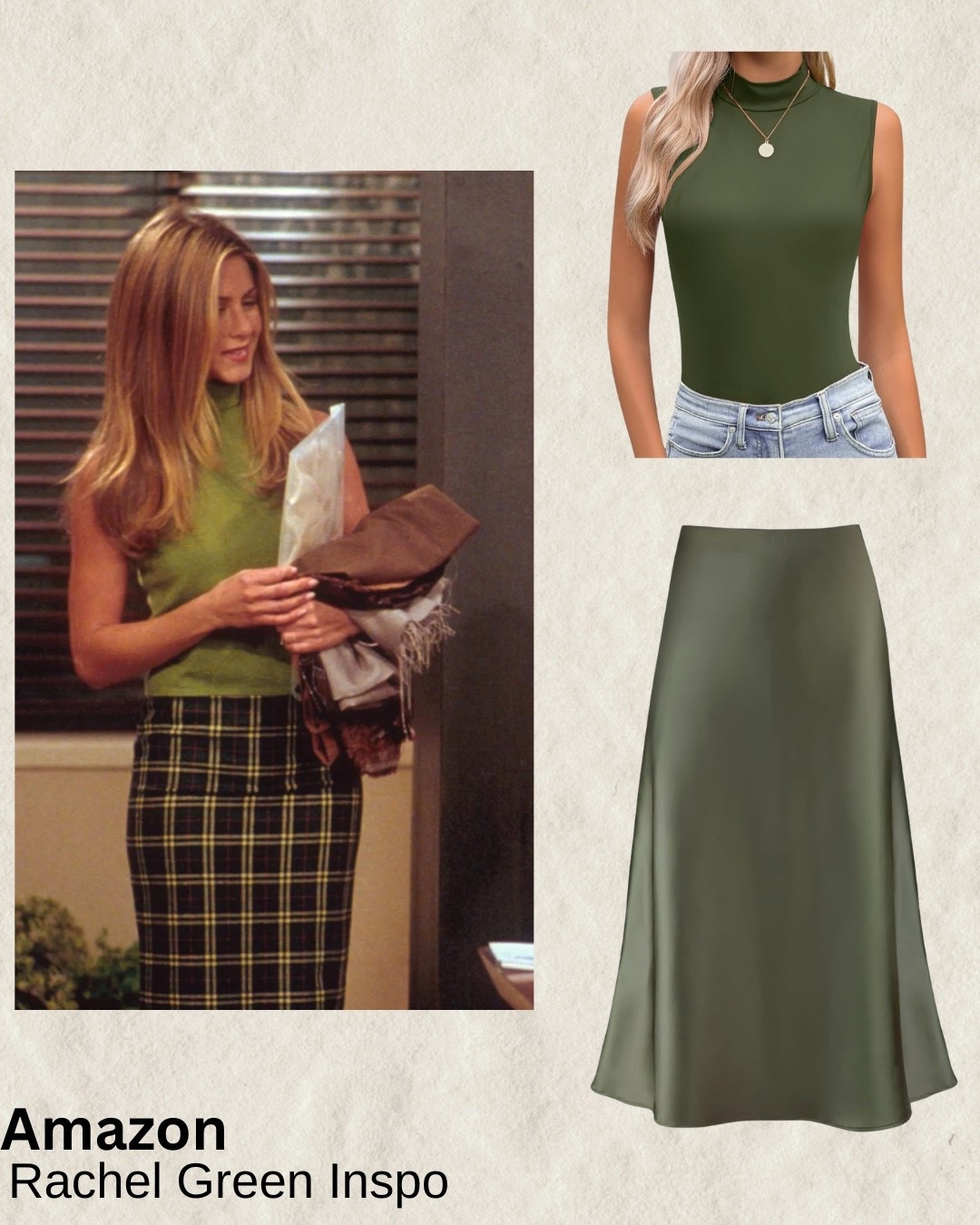 Rachel Green outfit. Rachel Green style. Office outfit. Office style. Green outfit. Spring work outfit. Business casual. Business outfit. Easy work outfit. Amazon style 

#LTKootd #LTKSeasonal #LTKWorkwear