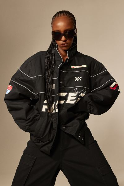 Printed Racer Jacket | H&M (US + CA)