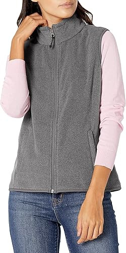Amazon Essentials Women's Sleeveless Full-Zip Polar Fleece Vest | Amazon (US)