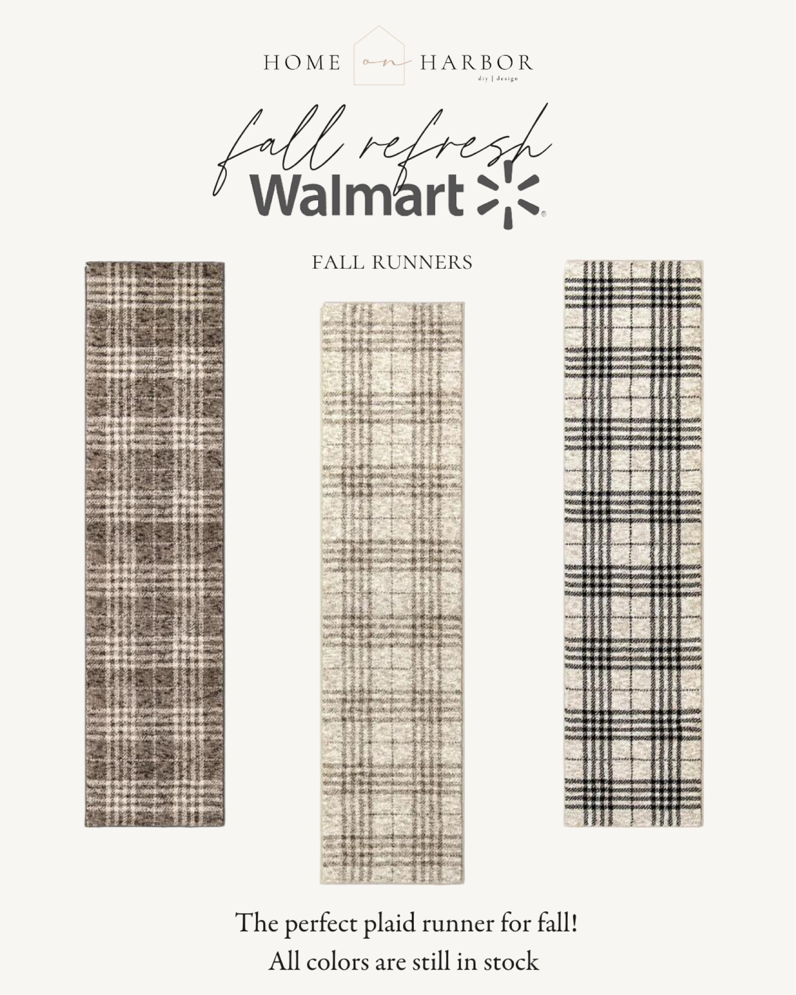 The perfect plaid fall runner from Walmart! 😍🍂


#walmarthome #fallfresh #falldecor #cozy

#LTKStyleTip #LTKSeasonal #LTKHome