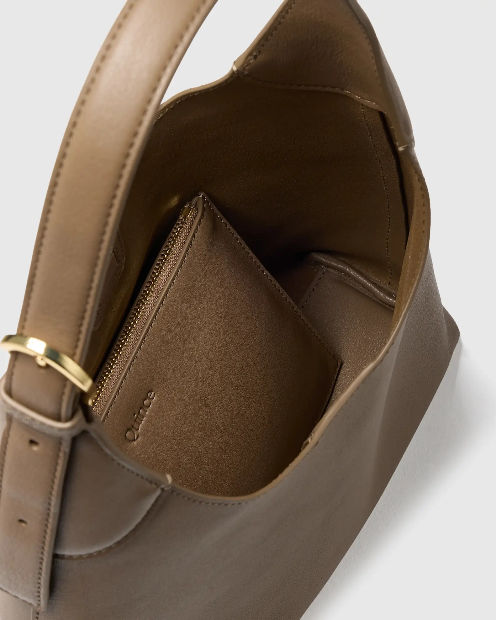 Full-Grain Leather Small Shoulder Bag | Quince