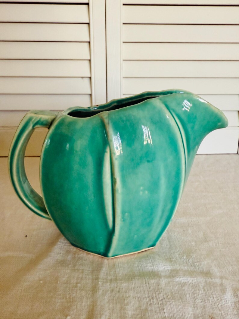 Mccoy Aqua Teal Blue Vase / Vintage Vase by Mccoy USA - Etsy | Etsy (US)