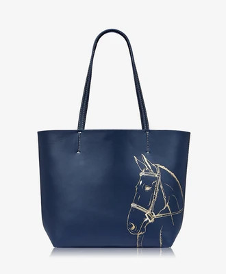Hunter Horse Tote with Matching Wristlet | GiGi New York / Graphic Image