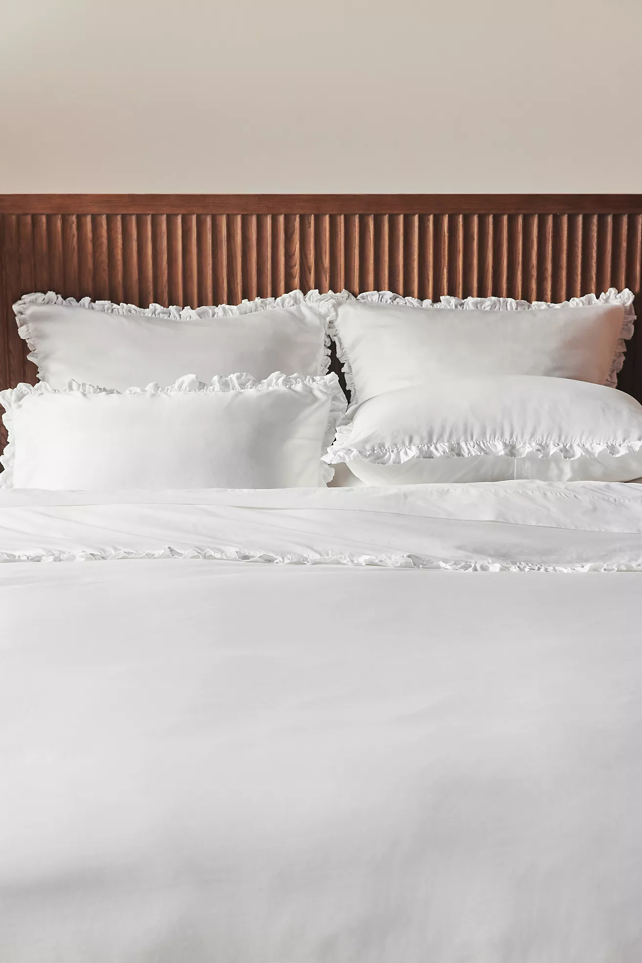 Lisbet Tencel Ruffle Duvet Cover | Anthropologie (US)