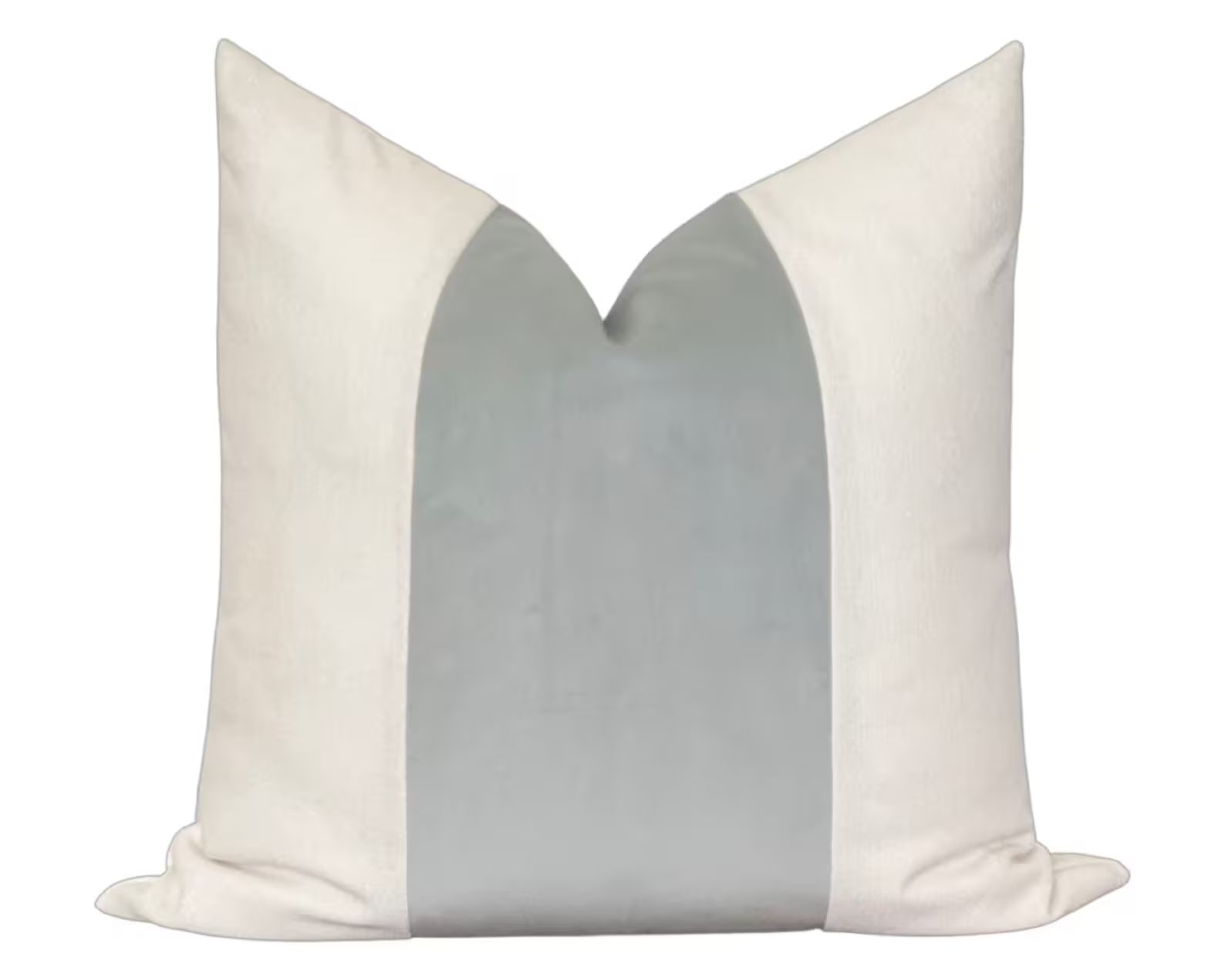 MEZZO Decorative Pillow Cover  Dusty Blue  Velvet Pillow  - Etsy | Etsy (US)