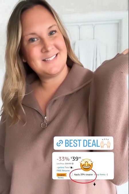 Staying comfy and cozy in the Amazon sweater! Perfect length for leggings. Used the 20% off coupon for extra savings.

Wearing XL
Color: Nutmeg 

#LTKplussize #LTKover40 #LTKsalealert