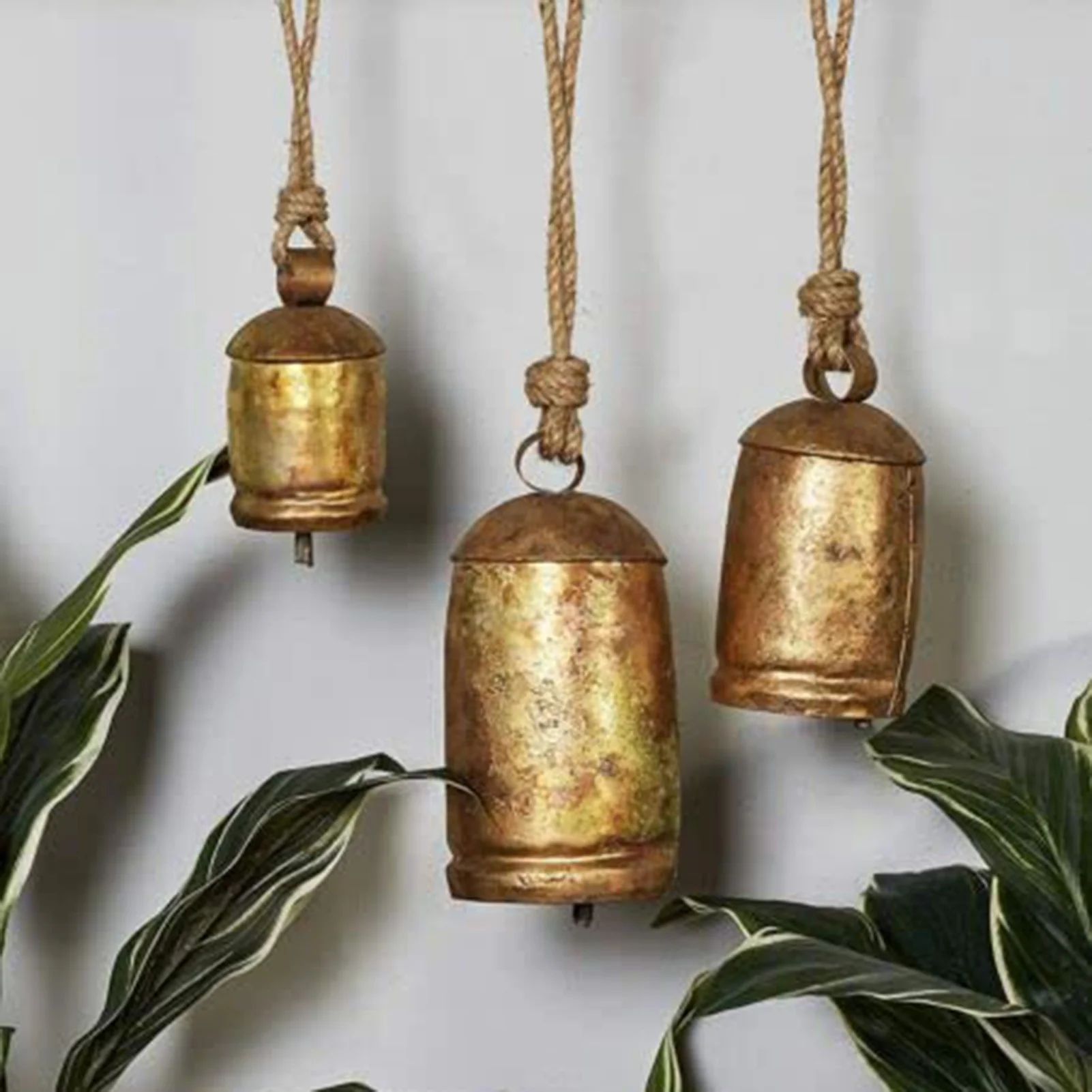 Yesbay Cow Bell with Lanyard Shabby Country Style Brass Cow Bells Ornament | Walmart (US)