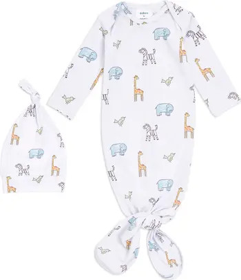 Comfort Knit Gown & Hat Set | Nordstrom