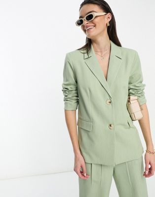 4th & Reckless tailored blazer in sage green - part of a set | ASOS (Global)