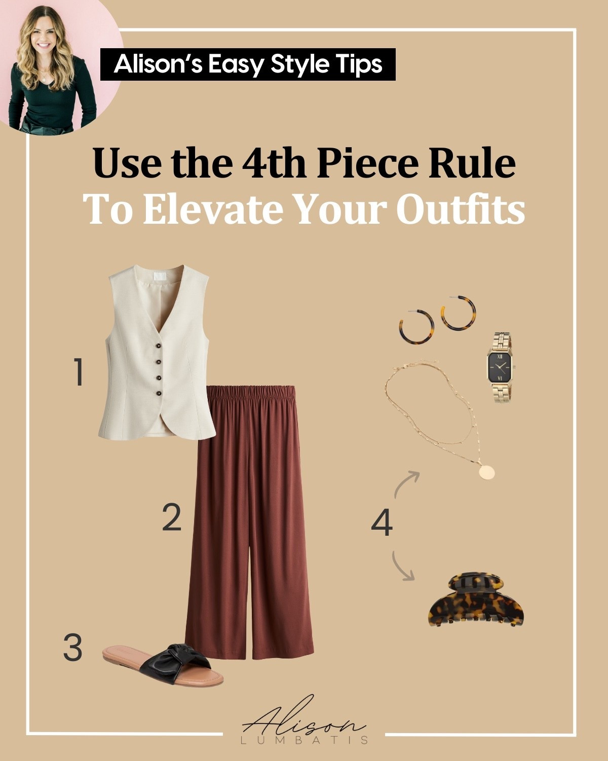 Sometimes all it takes is one extra element to elevate your look and make it feel complete.

Even in warmer weather, you can play with accessories instead of layers to add that finishing touch. It’s all about experimenting and finding what makes your outfit feel balanced and polished.

I use this rule in every outfit I create in my styling app, Outfit Formulas, and it’s a game-changer for making simple outfits feel polished and intentional. 

These are just a few examples from this month’s outfit plan. To see all of the outfits I styled for September, download the app! 

#LTKOver40 #LTKSeasonal #LTKStyleTip