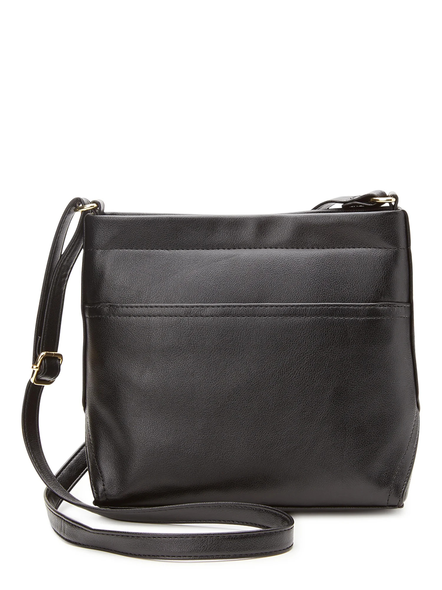 Time and Tru Women's Charlie Crossbody Bag, Black | Walmart (US)
