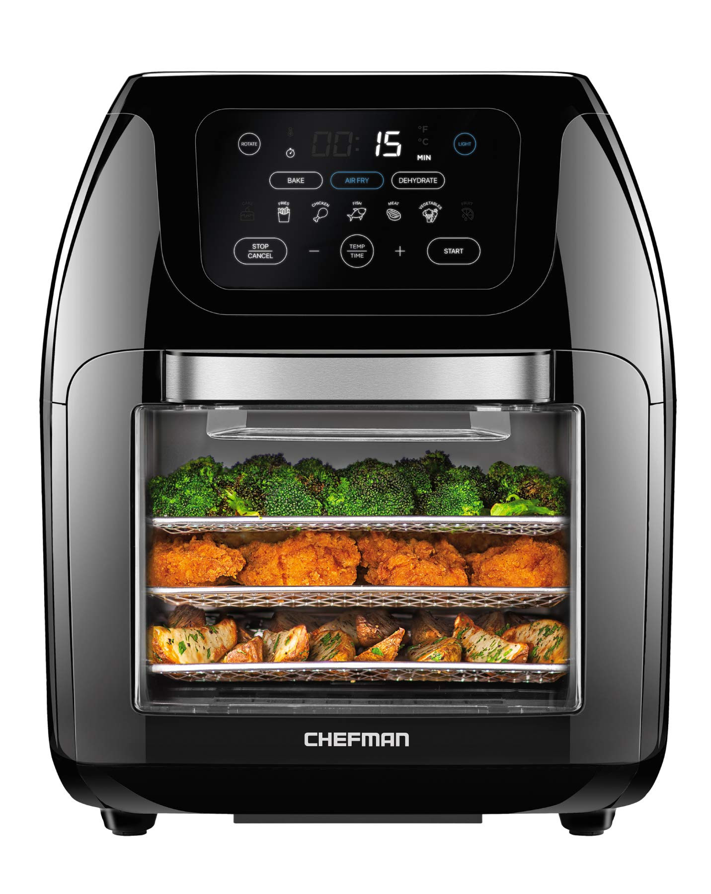 CHEFMAN Multifunctional Digital Air Fryer+ Rotisserie, Dehydrator, Convection Oven, 17 Touch Scre... | Amazon (US)