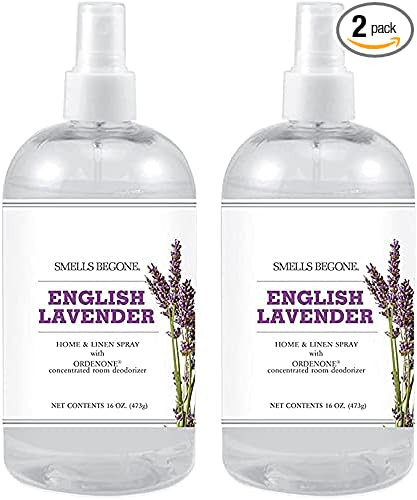 SMELLS BEGONE Air Freshener Home & Linen Spray - 16 oz, Pack of 2 - Odor Eliminator - Made with E... | Amazon (US)