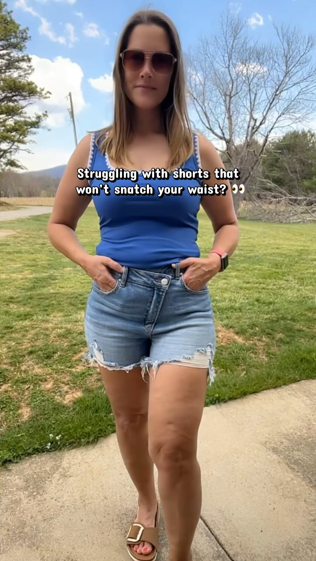 Outfit of the day ✨
The Lindsay asymmetrical shorts from Willow Boutique are doing ALL the work—snatched waist + comfy fit 🙌 (Risen brand)

Paired with a must-have tank from my Amazon storefront and my go-to Project Cloud sandals for that easy, put-together mom look 🤍

Save 20% with code JESSIEHEATHERLY 

#LTKMidsize #LTKmomlife #LTKootd