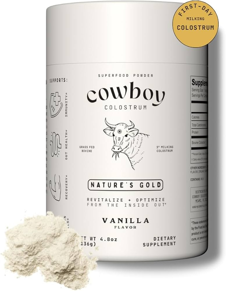 Powder - Bovine Colostrum Powder for Women & Men - First Day Milking Whole Colostrum - Grass Fed ... | Amazon (US)
