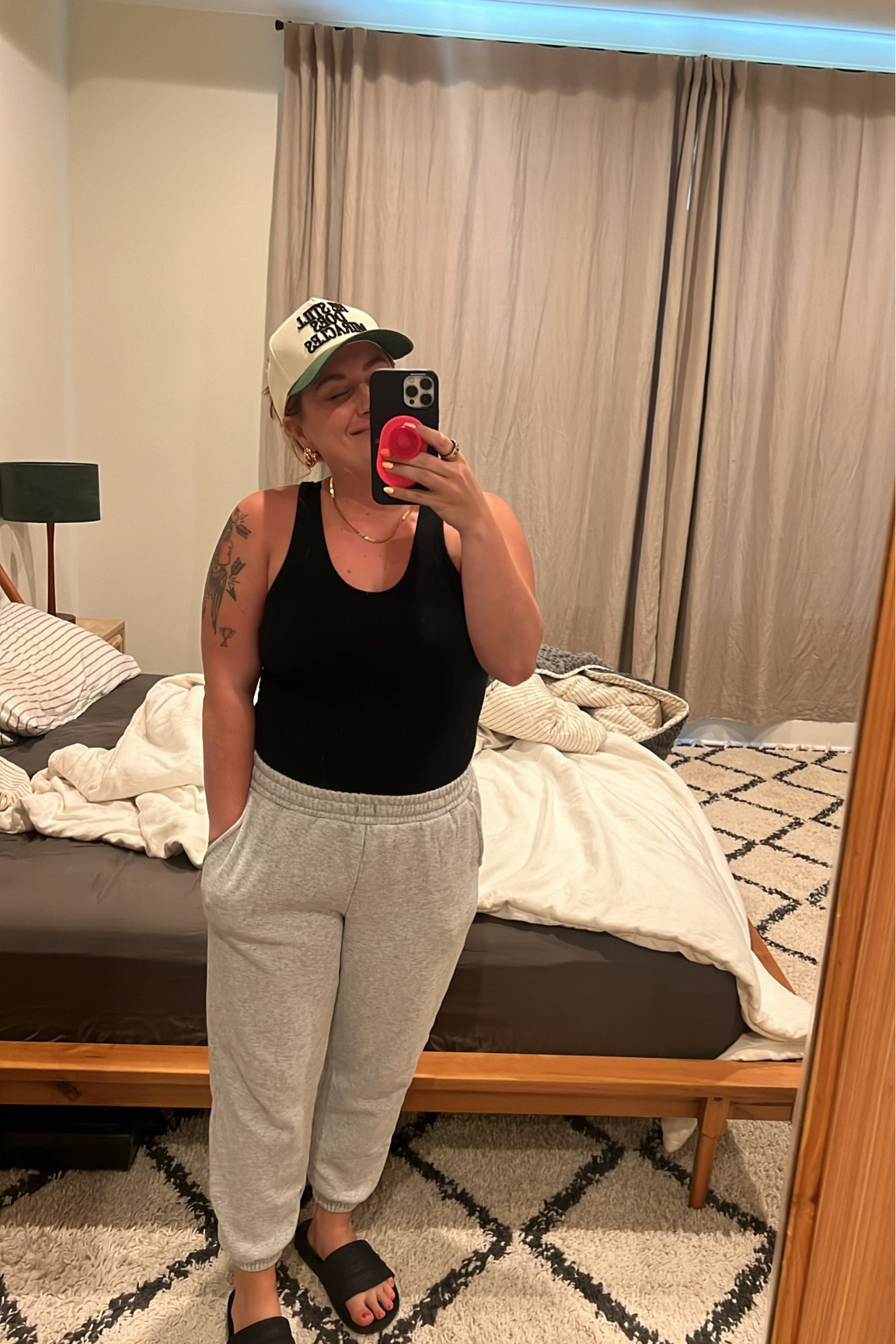 Hat is Janessa Wait. Necklace is local jeweler 😅