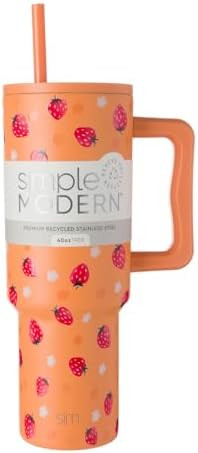 Simple Modern 40 oz Trek Tumbler with Handle and Straw Lid | Cup Holder Friendly Insulated Stainl... | Amazon (US)