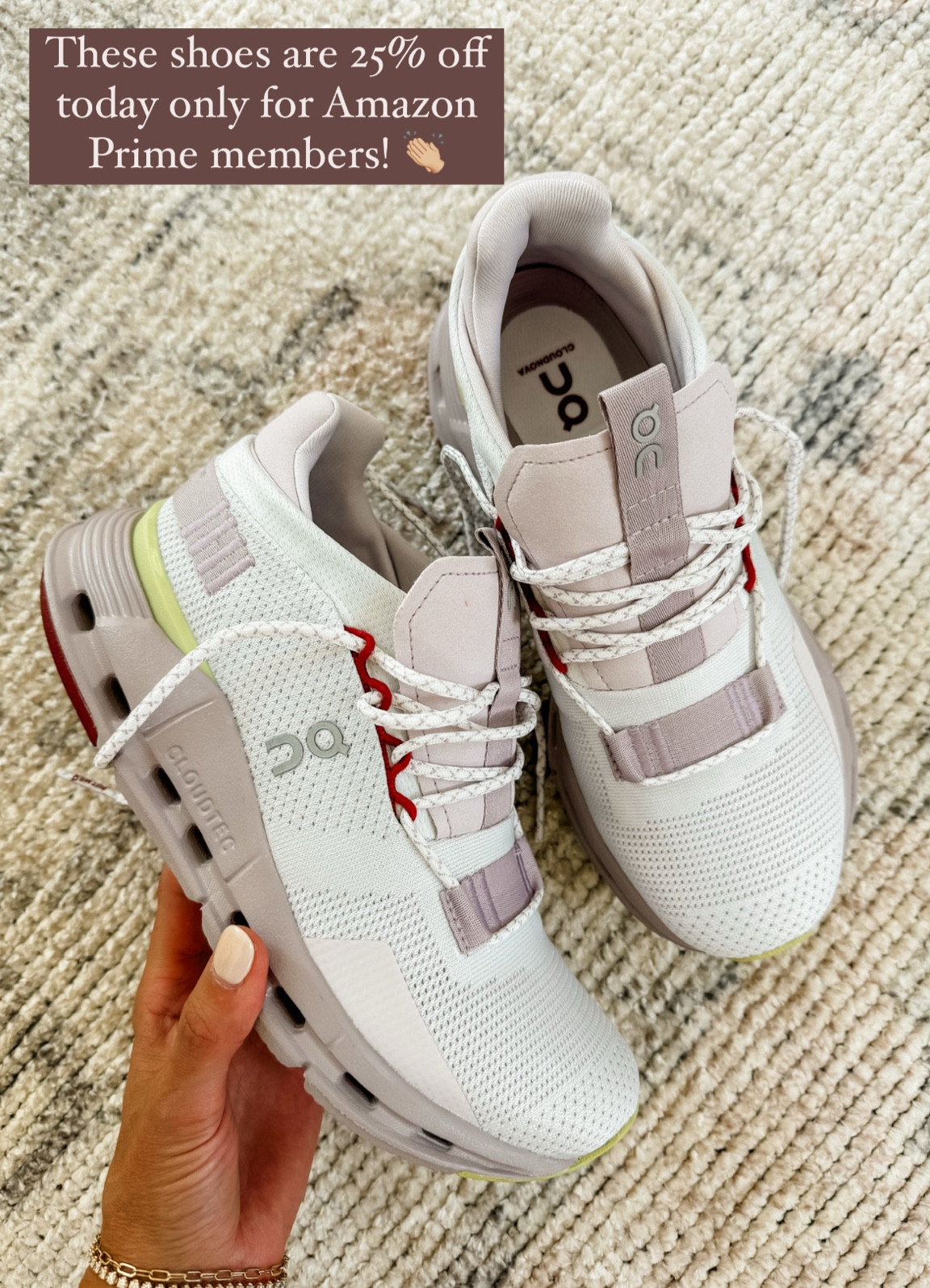 Use code PRIME25 for 25% off these On Clouds on Shopbop if you’re an Amazon Prime member! 👏🏼 

Loverly Grey, Amazon prime day, Prime day deals, on clouds, gift ideas, tennis shoes, athleisure, Shopbop finds 

#LTKxPrimeDay #LTKSaleAlert #LTKShoeCrush