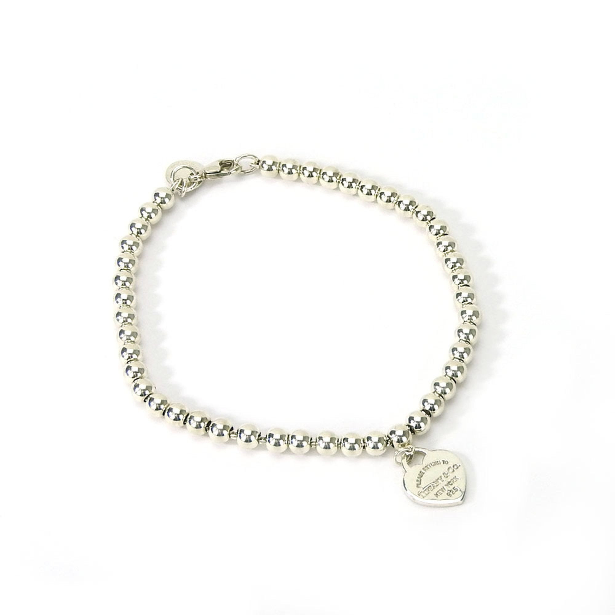 Tiffany & Co. Tiffany Bracelet Return to Beads Silver 925 Approx. 5.3g Blue Heart Tag Women's TIF... | Grailed