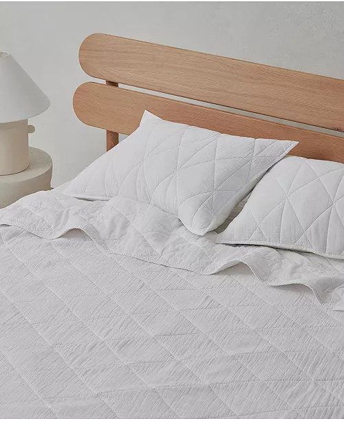 Pact Organic Cotton Diamond Quilt - King/Cali King - Macy's | Macy's