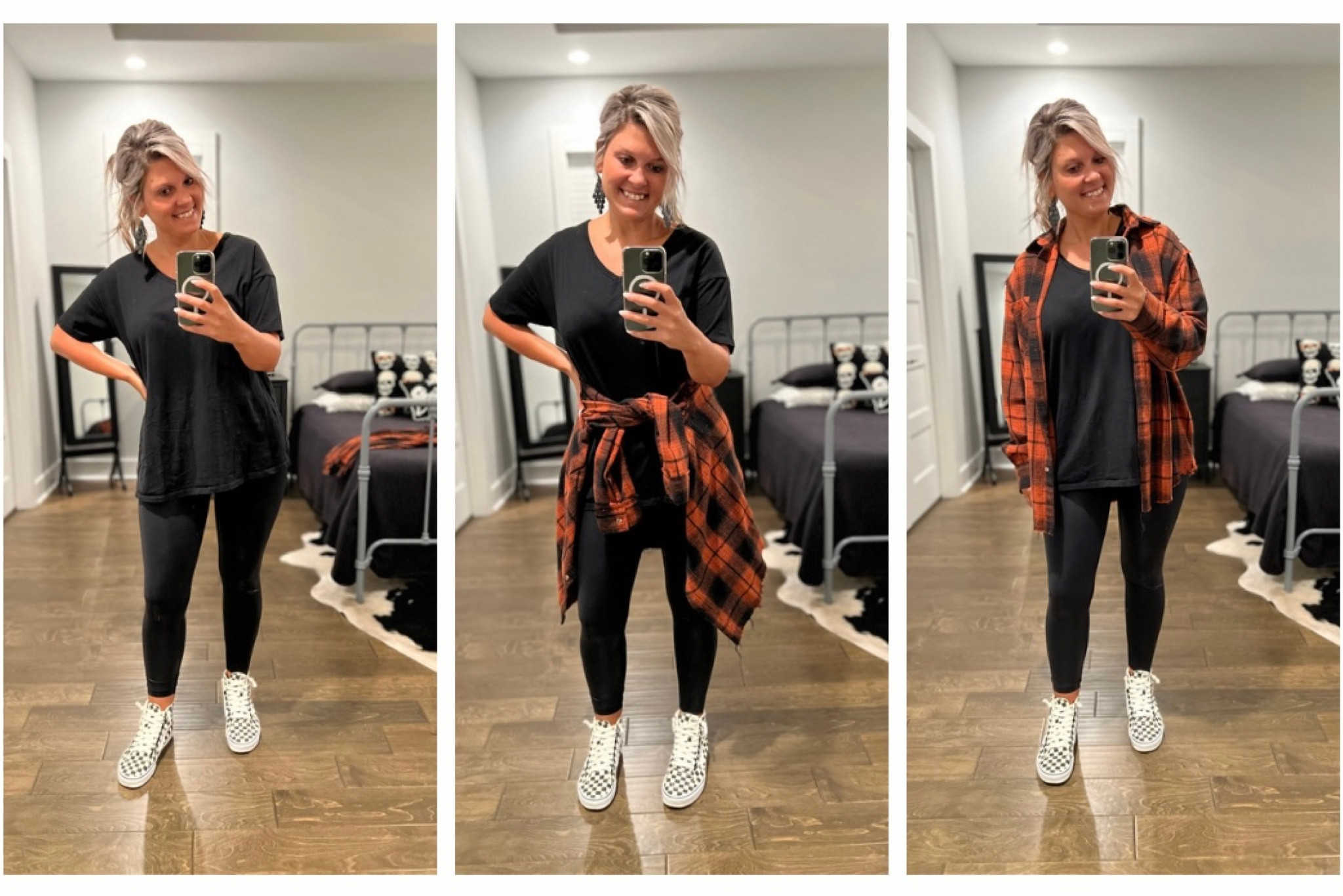 ways to style the best vans sneakers with leggings && a flannel 🖤🤍

flannel - old but linked similar 
tshirt - aerie
leggings - aerie | of course 🖤
sneakers - vans

#LTKstyletip #LTKunder100 #LTKshoecrush