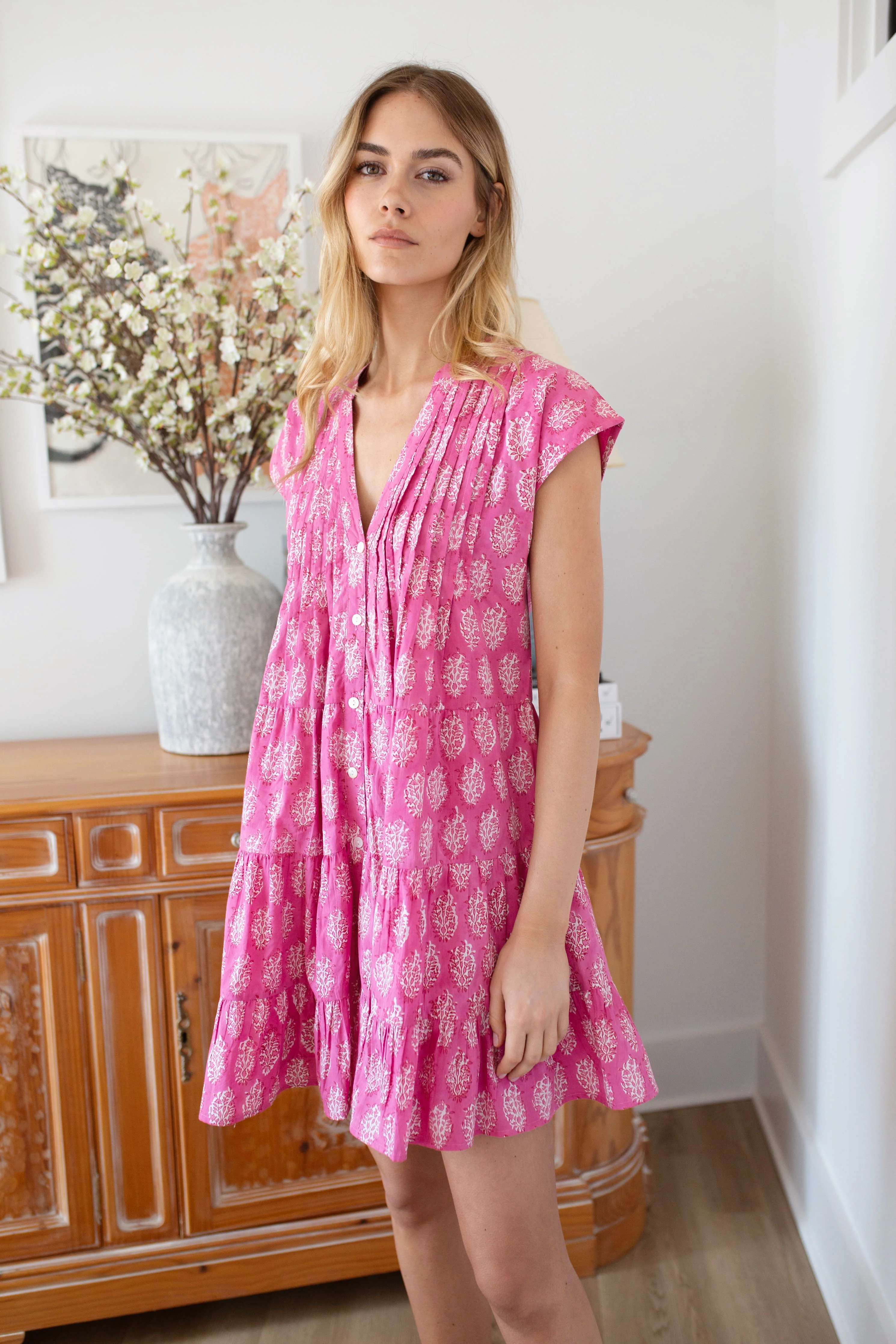 Mackenzie Dress - Magenta Meadow | Marea