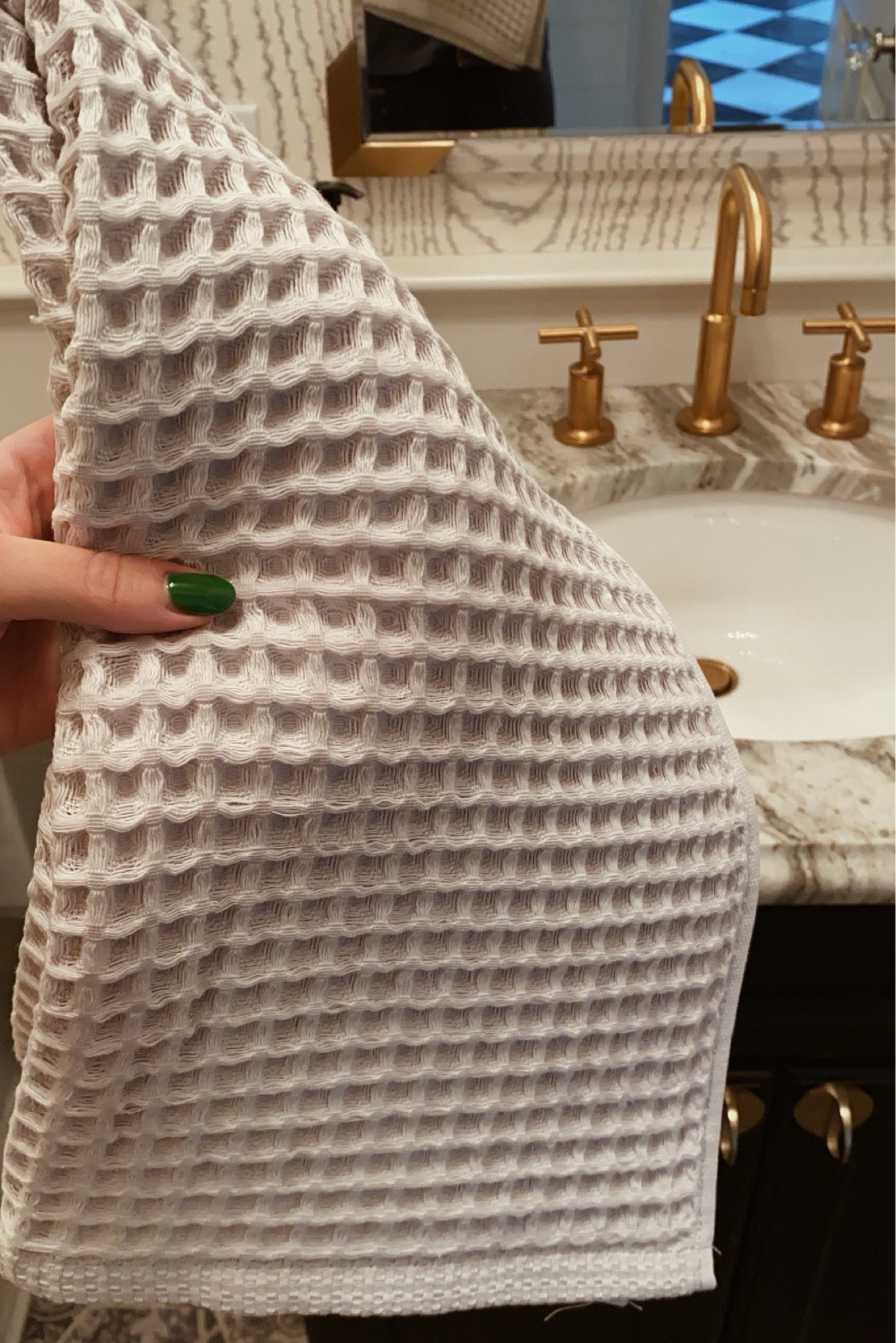 We both have and love these waffle hand towels from Target - currently on sale for $7 (originally $12)!

#LTKHome #LTKFindsUnder50 #LTKSaleAlert