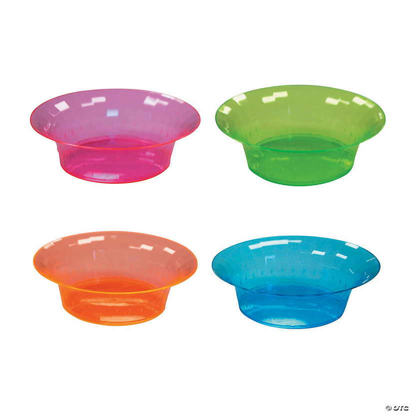 Neon Plastic Bowls - 20 Ct. | Oriental Trading Company