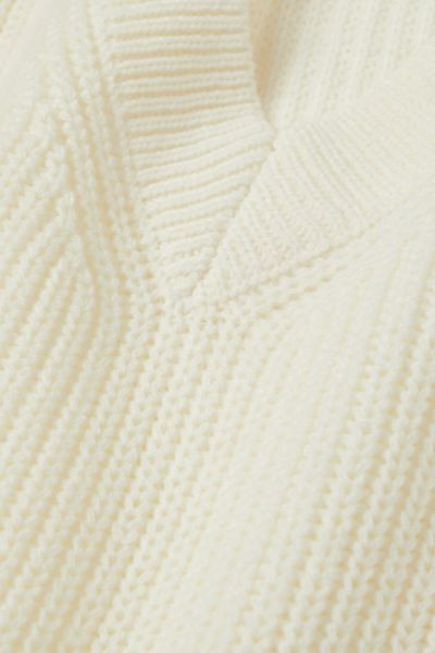 H&M+ Sweater vest - White - Ladies | H&M GB | H&M (UK, MY, IN, SG, PH, TW, HK)