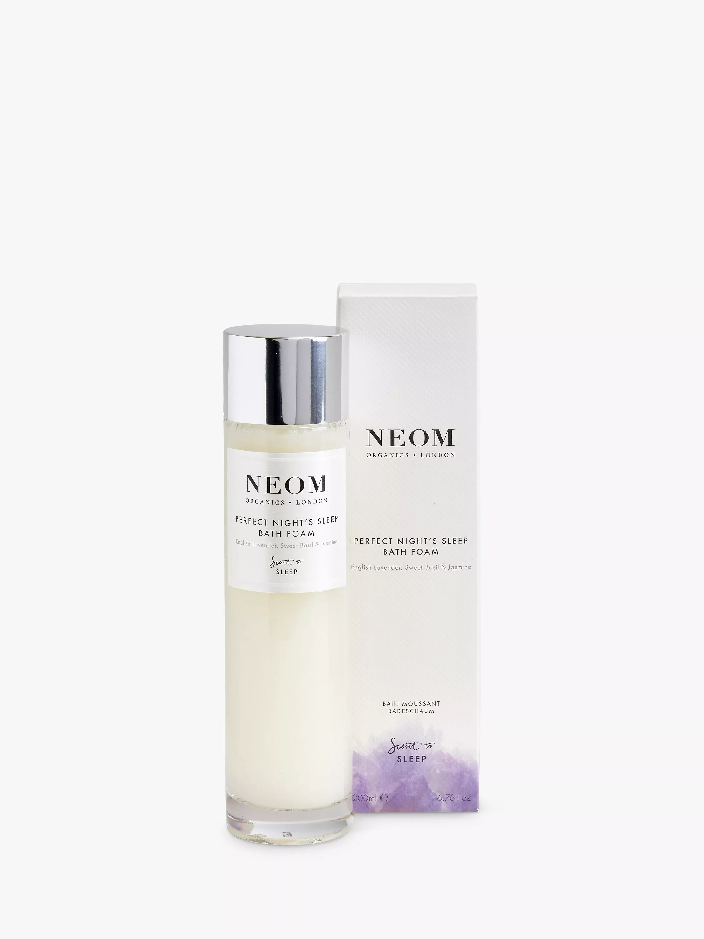 NEOM Wellbeing London Perfect Night's Sleep Bath Foam, 200ml | John Lewis (UK)