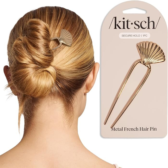 Kitsch Horquillas francesas para mujer \u2013 Elegante y duradero pasador franc\u00e9s de metal p... | Amazon (US)