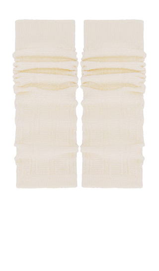 Needlepoint Leg Warmer in Off White | Revolve Clothing (Global)