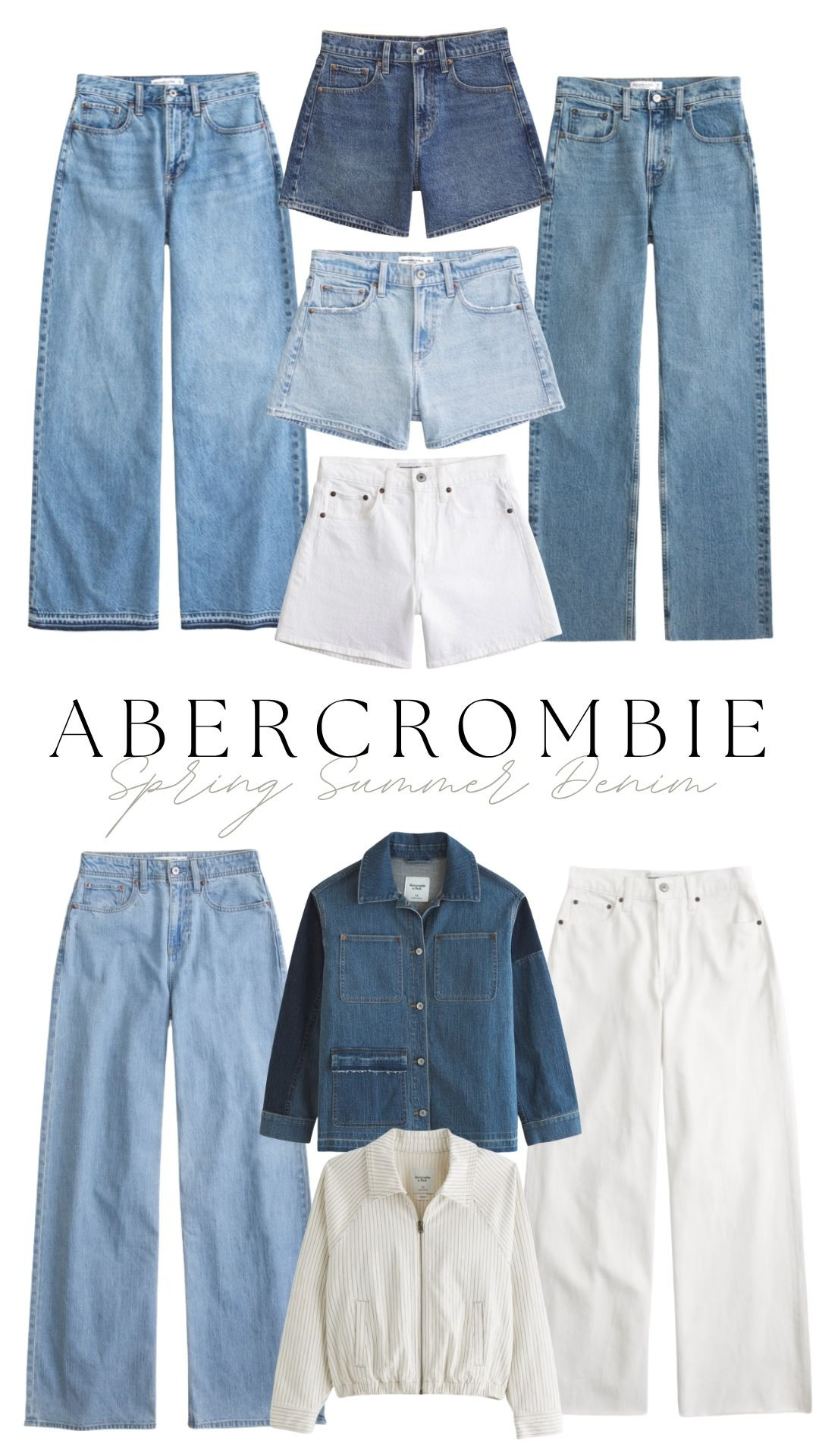 Spring Summer Denim Picks from Abercrombie, which has 20% off everything with code: AFXLTK 

Abercrombie Spring Summer Denim, Wide Leg Jeans Edit, Denim Shorts Outfit Ideas, White Denim Staples, Light Wash Jeans Style, High Rise Straight Jeans, Denim Jacket Layering, Neutral Bomber Jacket, Capsule Denim Wardrobe, High Street Denim Favourites 

 #LTKxAFSale #LTKspring #LTKjeans