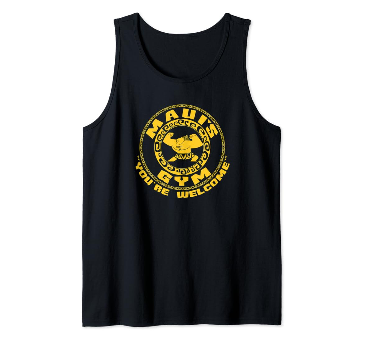 Disney Moana Maui's Gym Circle Logo Tank Top | Amazon (US)