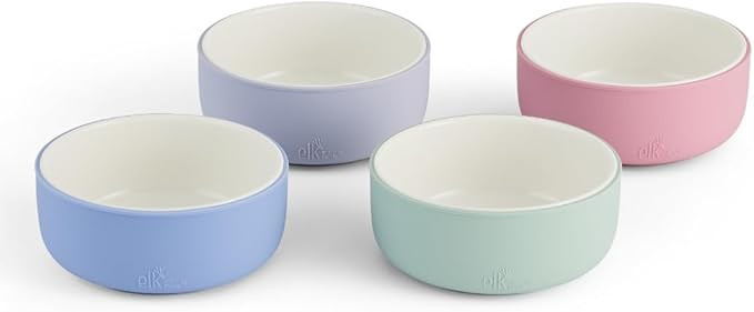 Elk and Friends Kids Porcelain Bowls with Silicone Sleeve | Kids/Toddler/Baby Feeding | Microwave... | Amazon (US)