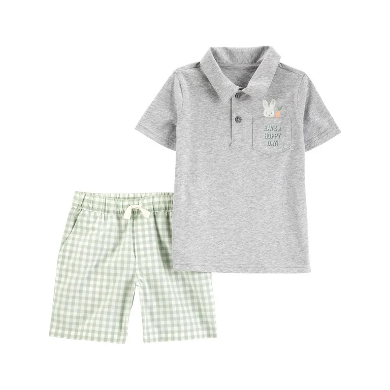 Carter's Child of Mine Toddler Boy Easter Outfit Set, 2-Piece, Sizes 12M-5T - Walmart.com | Walmart (US)