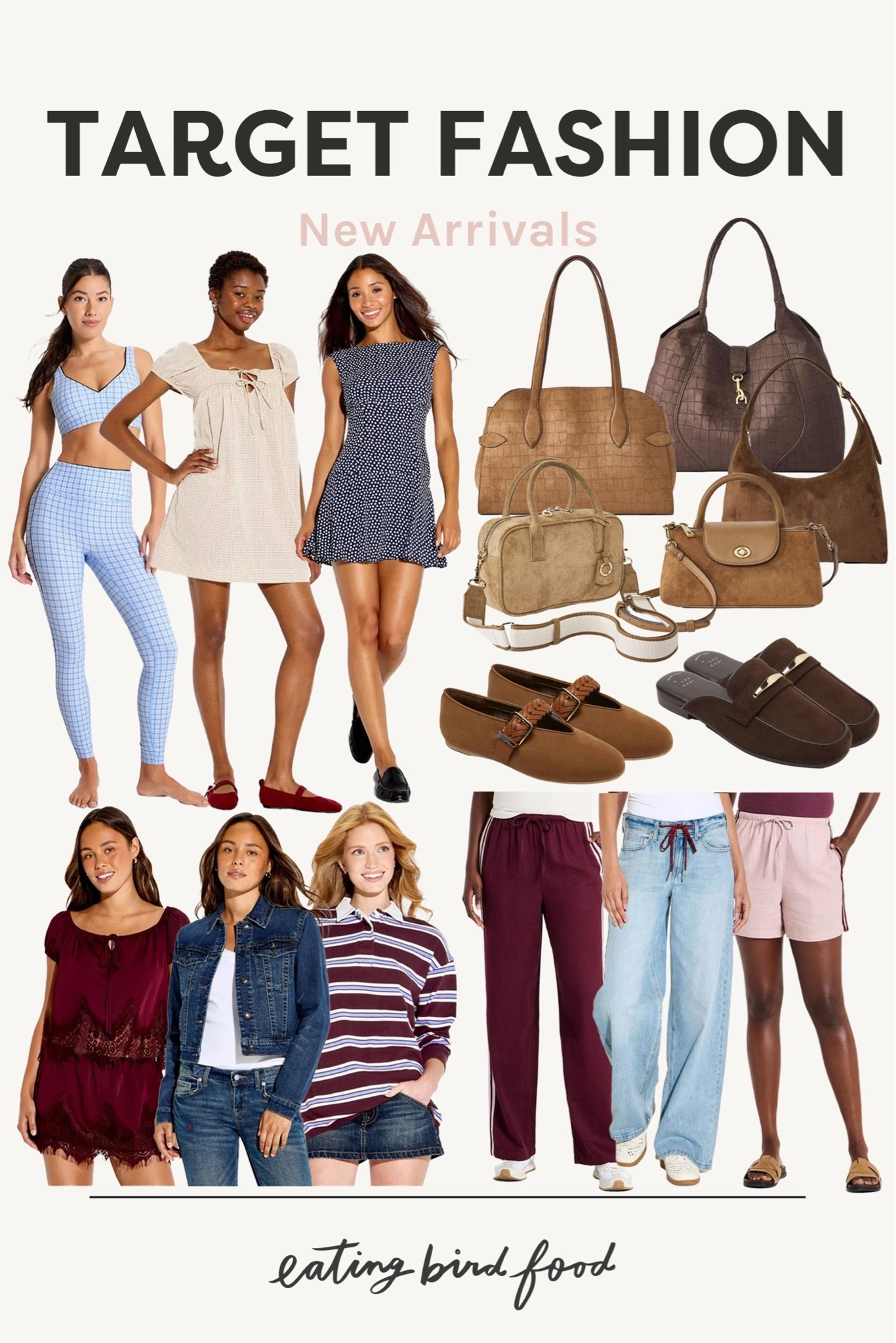 Target finds. Target fashion. Target new arrivals. Target suede bag. Target fall shoes. Target active set. Target summer dress. Target fall dress. Target satin top. Target denim jacket. Target denim. Target track pants. Target track shorts.

#LTKootd #LTKSeasonal #LTKActive