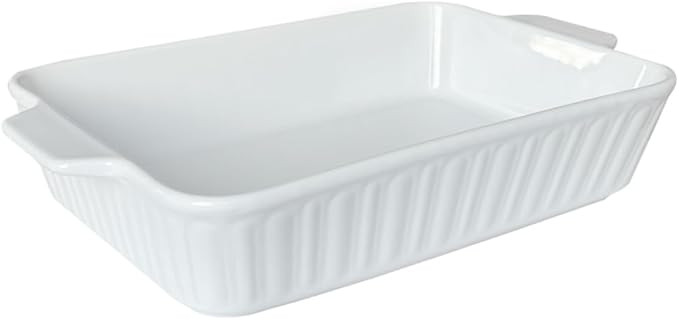 Qlans Casserole Dish, 9x13 Ceramic Baking Dish, Large Lasagna Pan Deep for Oven, 4.2 Quarts Bakin... | Amazon (US)