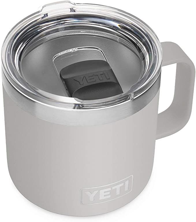 YETI Rambler 14 oz Mug, Vacuum Insulated, Stainless Steel with MagSlider Lid, Granite Gray | Amazon (US)