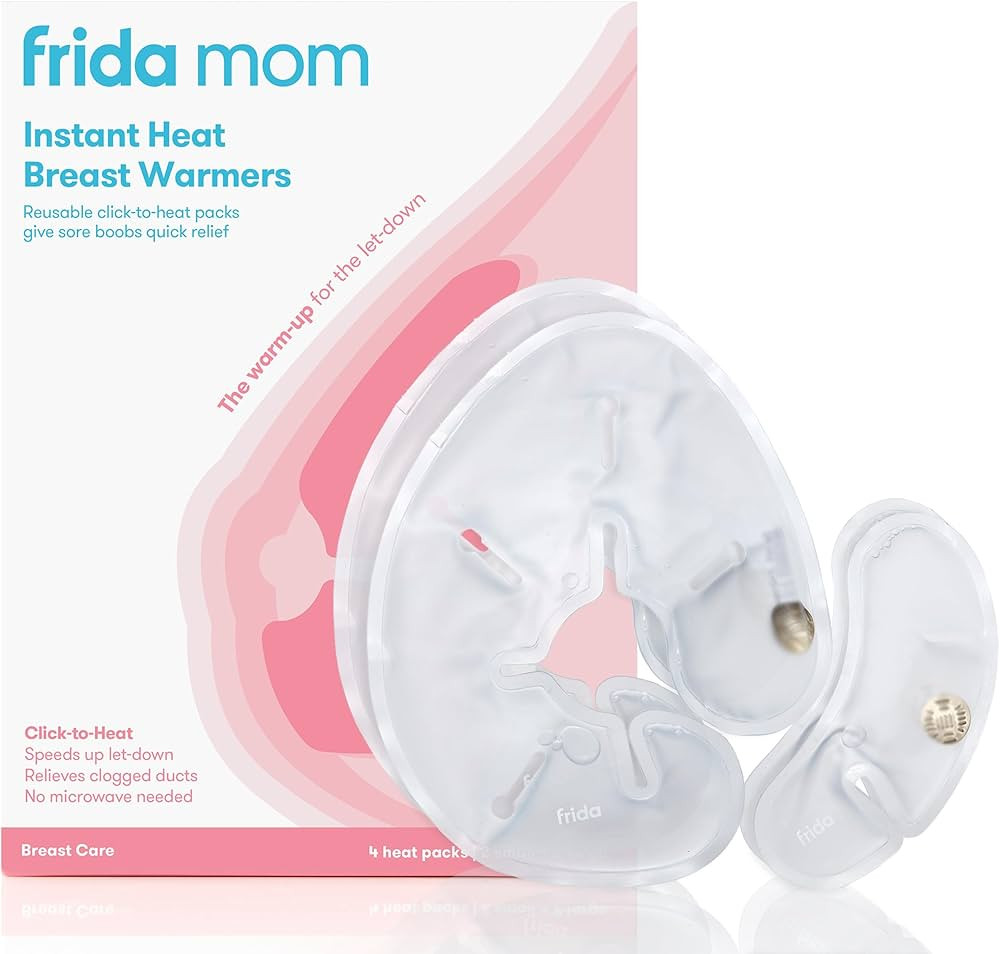 Frida Mom Instant Heating Pads for Breasts, Reusable Click-to-Heat Relief, Breastfeeding Essentia... | Amazon (US)